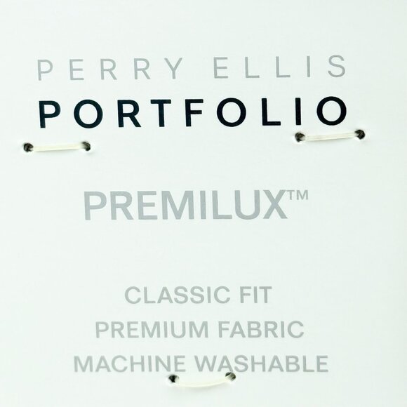 Perry Ellis Portfolio Men's Premilux Taupe Classic Fit Dress Pants 42x32 NWT - Picture 5 of 11